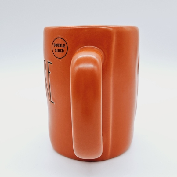 RAE DUNN | "Beware" pumpkins jack-o-lanterns double sided Halloween holiday mug - Picture 4 of 8